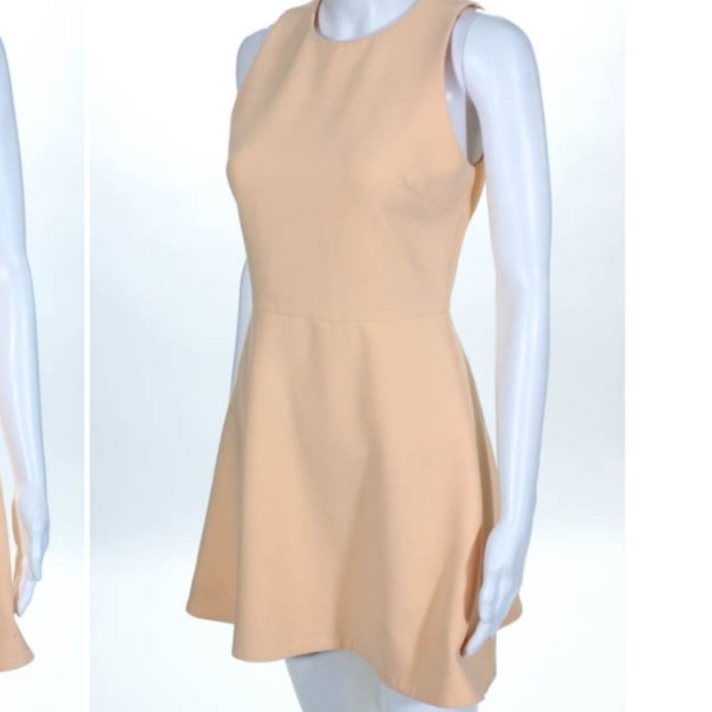 ELIZABETH AND JAMES PEACH CREW NECK GEORGIA DRESS - Picture 3 of 6